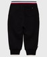 Spodnie Tommy Hilfiger Spodnie niemowlęce kolor czarny