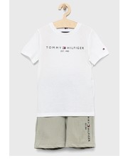 Spodnie komplet bawełniany dziecięcy kolor biały - Answear.com Tommy Hilfiger