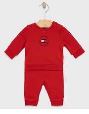Dres Dres niemowlęcy kolor czerwony - Answear.com Tommy Hilfiger