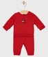 Dres Tommy Hilfiger Dres niemowlęcy kolor czerwony