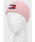 Czapka dziecięca Tommy Hilfiger czapka dziecięca kolor różowy