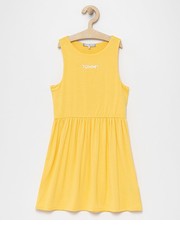 Sukienka dziecięca sukienka dziecięca kolor żółty mini rozkloszowana - Answear.com Tommy Hilfiger