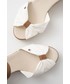 Sandały na obcasie Tommy Hilfiger sandały damskie kolor biały na koturnie