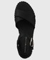 Sandały Tommy Hilfiger sandały damskie kolor czarny na platformie