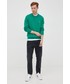 Sweter męski Lacoste sweter bawełniany męski kolor zielony lekki
