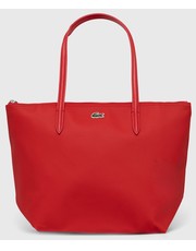Shopper bag torebka kolor czerwony - Answear.com Lacoste