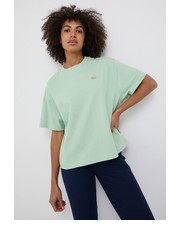 Bluzka t-shirt bawełniany kolor zielony - Answear.com Lacoste