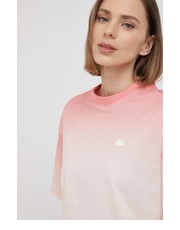 Bluzka t-shirt bawełniany kolor pomarańczowy - Answear.com Lacoste