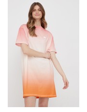 Sukienka sukienka bawełniana kolor pomarańczowy mini prosta - Answear.com Lacoste