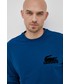 Bluza męska Lacoste Bluza męska kolor turkusowy z aplikacją