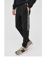 Spodnie męskie spodnie męskie kolor czarny gładkie - Answear.com Lacoste