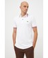 T-shirt - koszulka męska Lacoste polo bawełniane kolor biały
