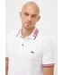 T-shirt - koszulka męska Lacoste polo bawełniane kolor biały