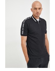 T-shirt - koszulka męska polo męski kolor czarny gładki - Answear.com Lacoste