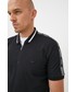 T-shirt - koszulka męska Lacoste polo męski kolor czarny gładki