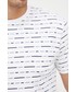 T-shirt - koszulka męska Lacoste t-shirt bawełniany kolor biały wzorzysty
