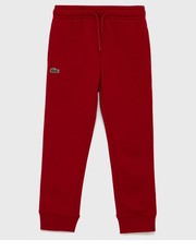 Spodnie Spodnie XJ9476 kolor bordowy gładkie - Answear.com Lacoste