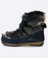 śniegowce Moon Boot - Śniegowce Low Fur 24005100.BLUE.CAMU
