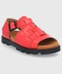Sandały Camper sandały skórzane Brutus Sandal damskie kolor czerwony na platformie