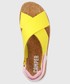 Sandały Camper sandały skórzane Oruga Sandal damskie kolor żółty