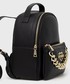 Plecak Love Moschino plecak damski kolor czarny mały z aplikacją