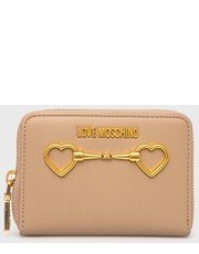 Portfel portfel damski kolor beżowy - Answear.com Love Moschino