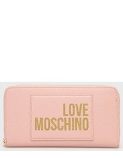 Portfel portfel damski kolor różowy - Answear.com Love Moschino