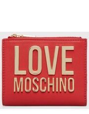 Portfel portfel damski kolor czerwony - Answear.com Love Moschino