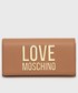 Portfel Love Moschino portfel damski kolor brązowy