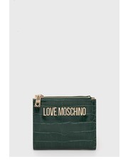 Portfel portfel damski kolor zielony - Answear.com Love Moschino
