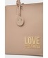 Shopper bag Love Moschino Torebka kolor beżowy