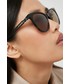 Okulary Love Moschino okulary przeciwsłoneczne damskie kolor brązowy
