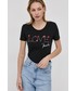 Bluzka Love Moschino T-shirt damski kolor czarny