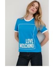 Bluzka t-shirt bawełniany - Answear.com Love Moschino