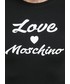 Bluzka Love Moschino longsleeve damski kolor czarny
