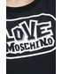 Bluzka Love Moschino t-shirt bawełniany kolor czarny