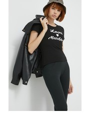 Bluzka t-shirt damski kolor czarny - Answear.com Love Moschino