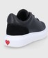 Sneakersy Love Moschino buty skórzane kolor czarny