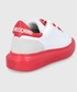 Sneakersy Love Moschino buty skórzane kolor biały