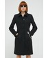 Płaszcz Love Moschino płaszcz wełniany kolor czarny przejściowy