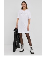 Sukienka Sukienka kolor biały mini oversize - Answear.com Love Moschino