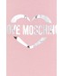 Sukienka Love Moschino Sukienka kolor różowy mini oversize