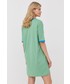 Sukienka Love Moschino sukienka bawełniana kolor zielony mini oversize