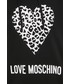Sukienka Love Moschino sukienka bawełniana kolor czarny mini prosta