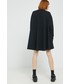 Sukienka Love Moschino sukienka bawełniana kolor czarny mini oversize