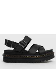 Sandały Sandały skórzane damskie kolor czarny na platformie - Answear.com Dr. Martens