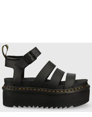 Sandały sandały skórzane Blaire Quad damskie kolor czarny na platformie - Answear.com Dr. Martens
