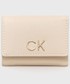 Portfel Calvin Klein  portfel damski kolor beżowy