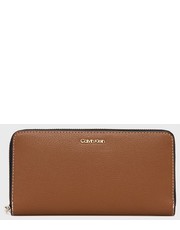Portfel portfel damski kolor brązowy - Answear.com Calvin Klein 