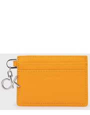 Portfel etui na karty damski kolor pomarańczowy - Answear.com Calvin Klein 
